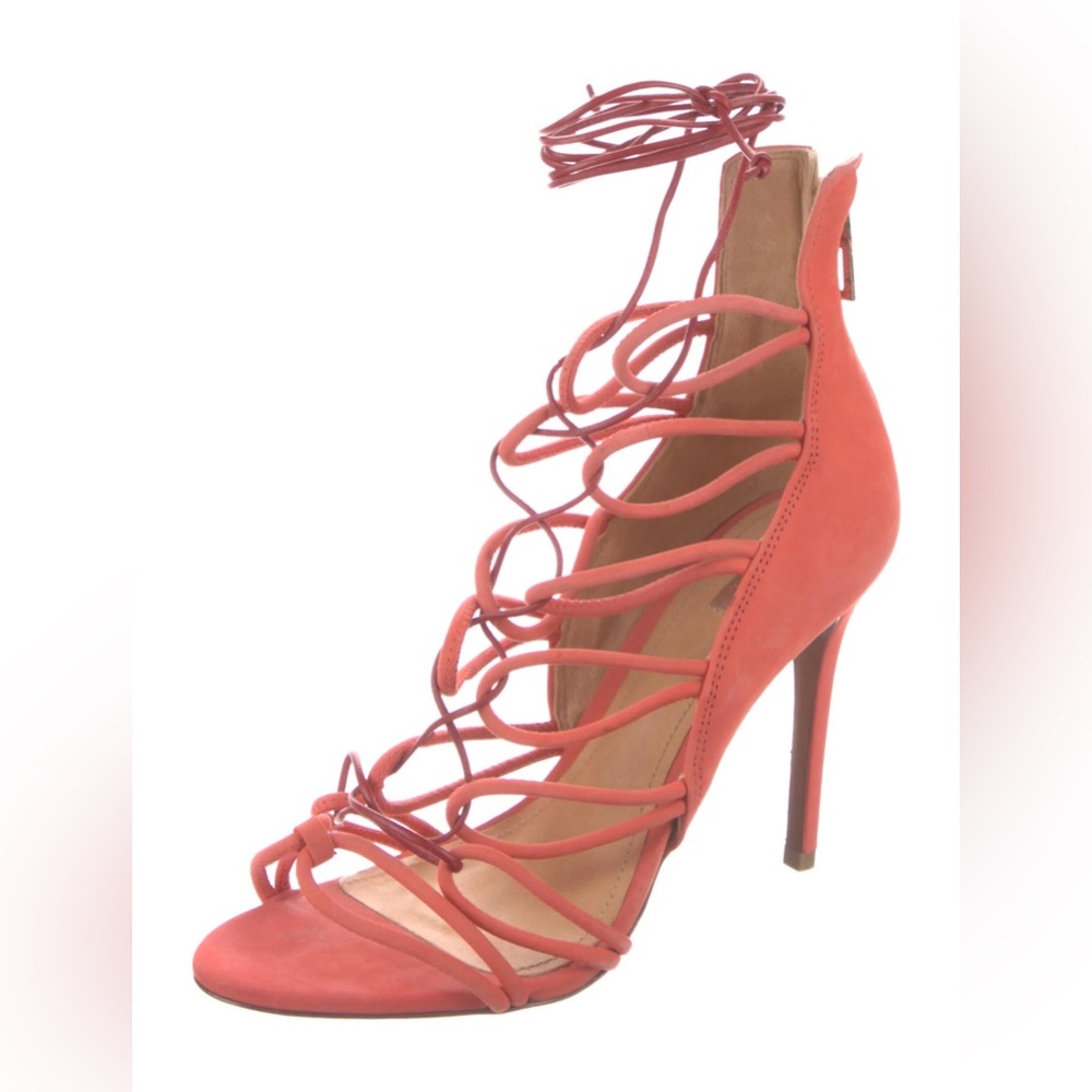 Schutz fiorenza lace up no buck sandals